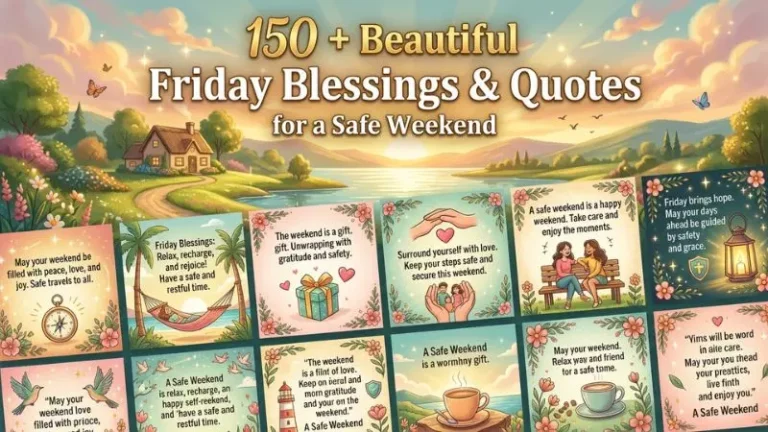 150+ Beautiful Friday Blessings and Quotes for a Safe Weekend