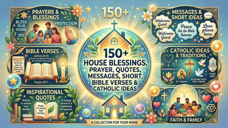 150+ House Blessings, Prayer, Quotes, Message, Short, Bible Verses & Catholic Ideas