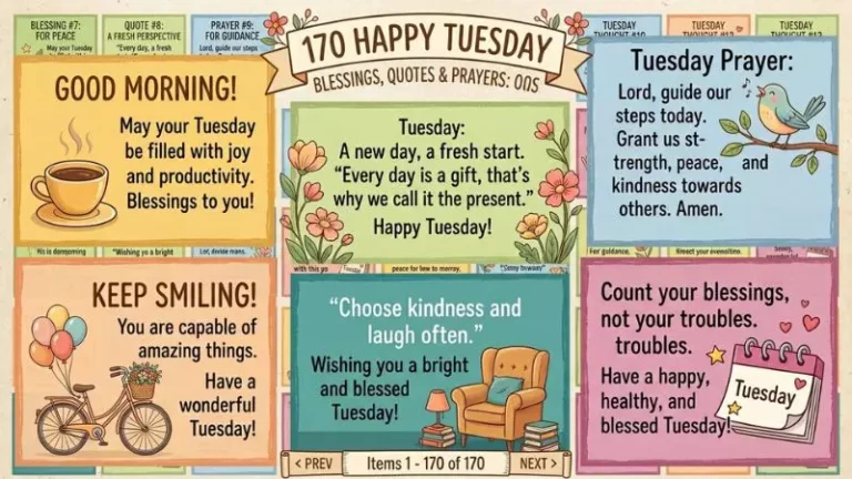 170 Happy Tuesday Blessings, Quotes, Prayers and Images 