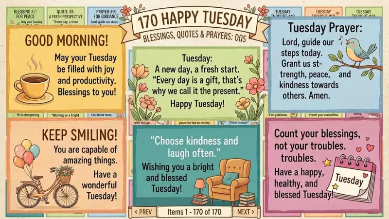 170 Happy Tuesday Blessings, Quotes, Prayers and Images 