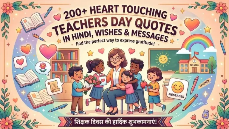 200+ Heart Touching Teachers Day Quotes in Hindi, Wishes & Messages