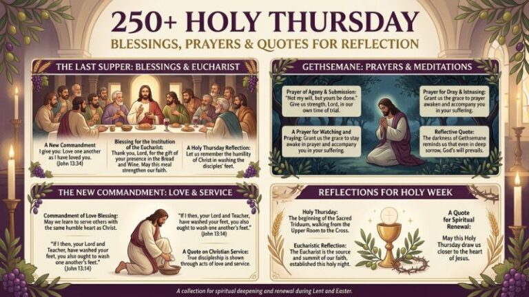 250+ Holy Thursday Blessings, Prayers & Quotes for Reflection