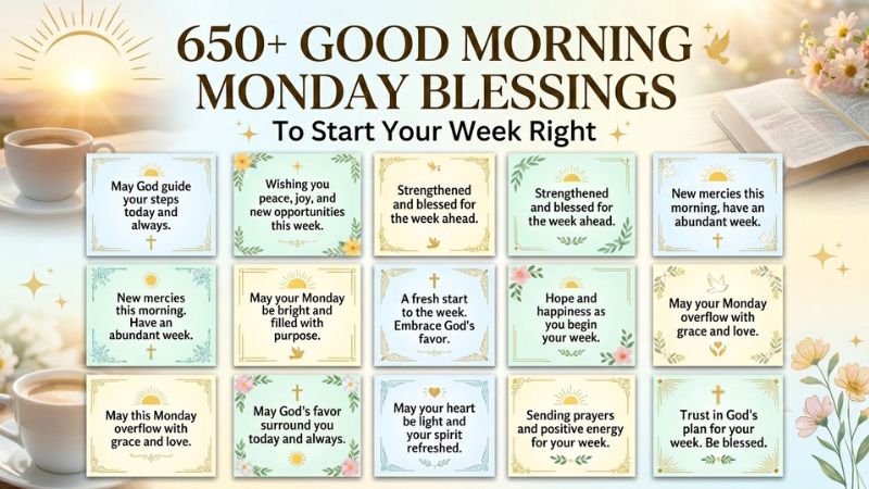 650+ Good Morning Monday Blessings to Start Your Week Right