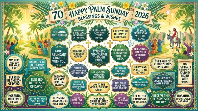 70 Happy Palm Sunday Blessings and Wishes 2026