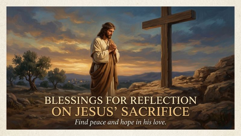 Blessings for Reflection on Jesus' Sacrifice
