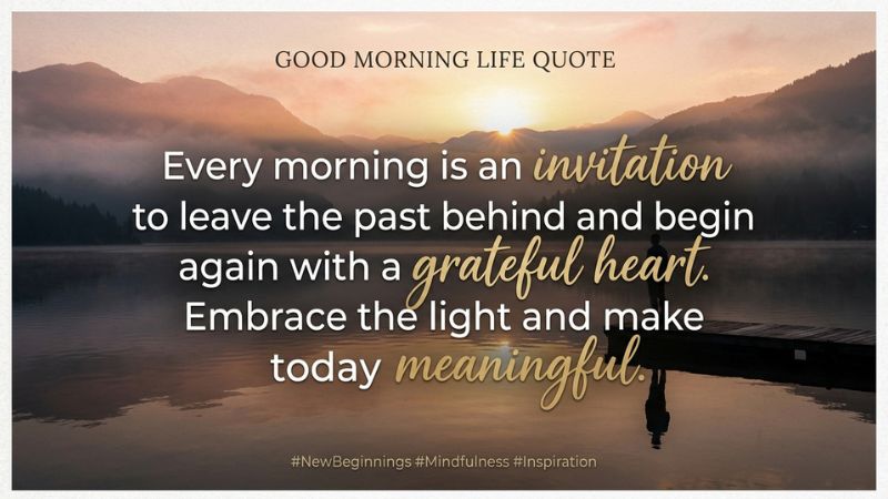 Deep Meaningful Good Morning Life Quotes With Images Download