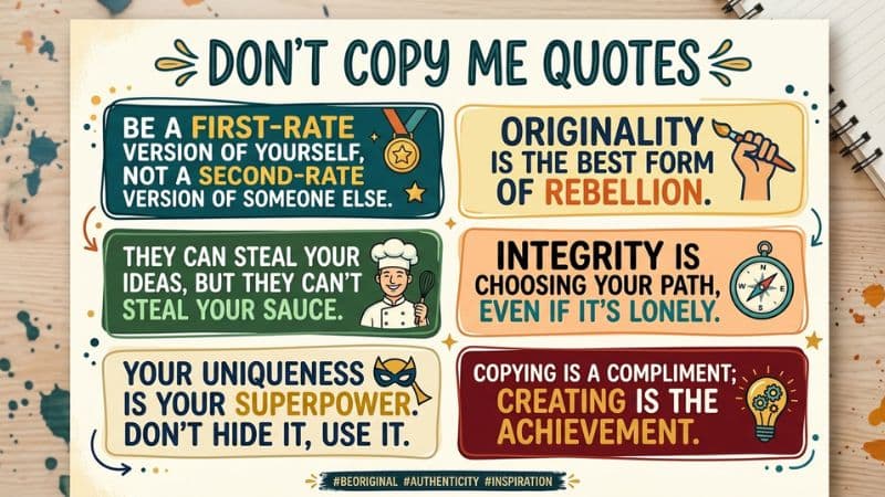 Don't Copy Me Quotes