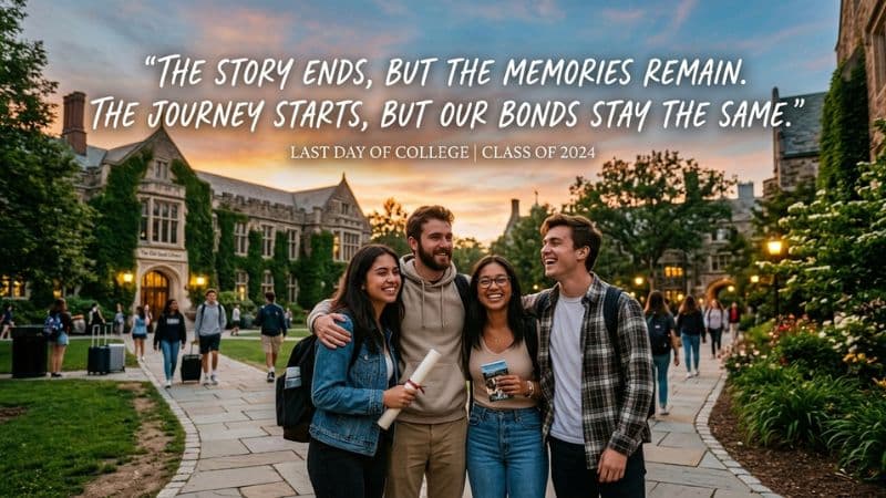 Emotional Quotes for Last Day of College Life