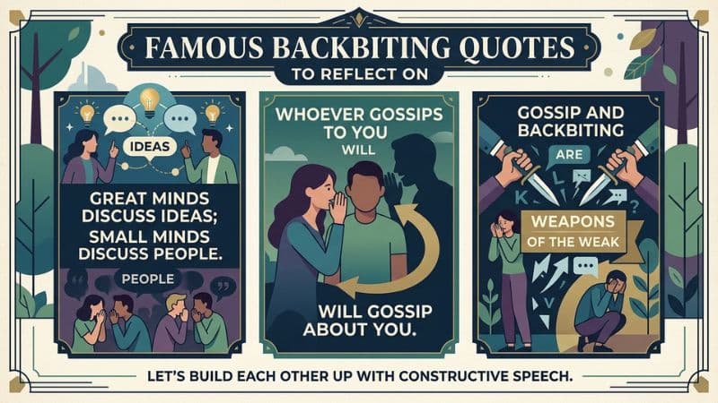 Famous Backbiting Quotes to Reflect On