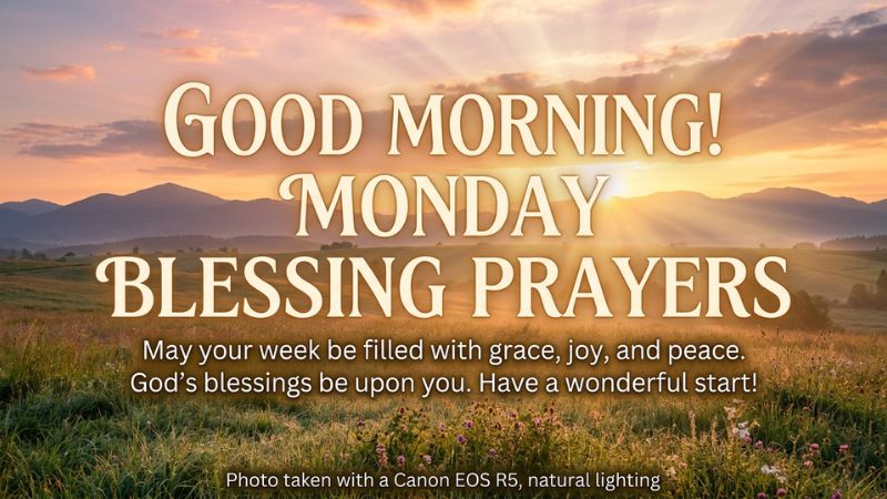 Good Morning Monday Blessings Images and Pictures