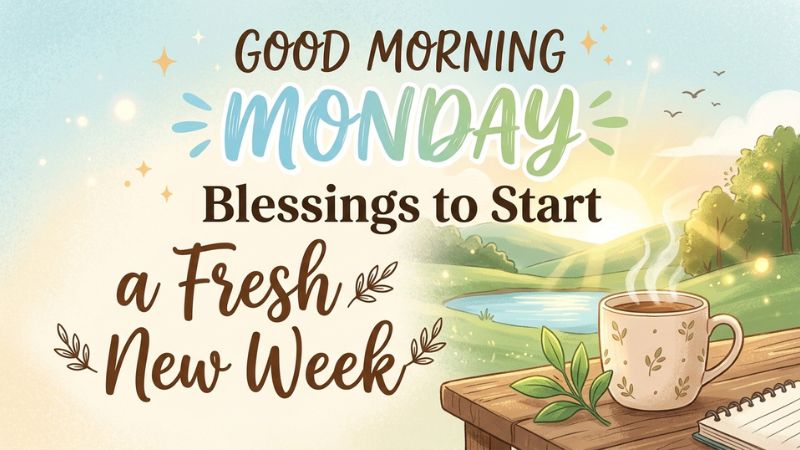 Good Morning Monday, Blessings to Start a Fresh New Week