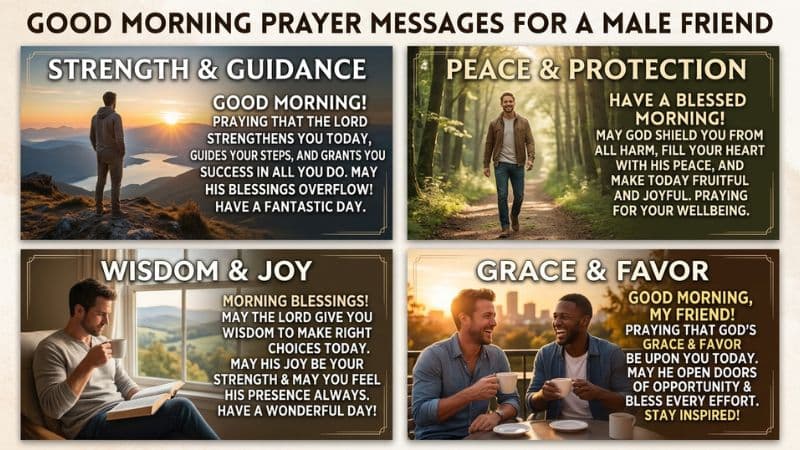 Good Morning Prayer Messages for a Male Friend