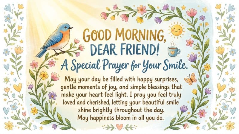 Good Morning Prayer for a Friend to Make Her Smile