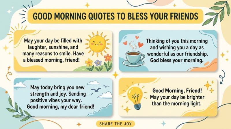Good Morning  Quotes  to bless your for Friends