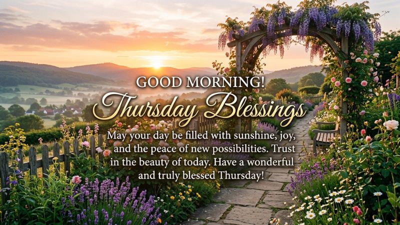 Good Morning Thursday Blessings Images: Beautiful Quotes & Positive Vibes