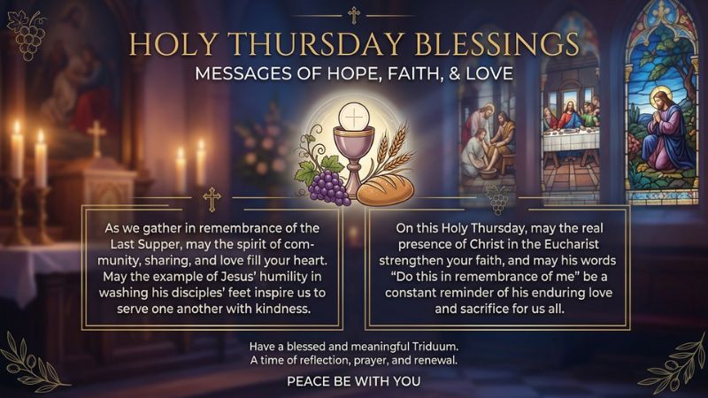 Holy Thursday Blessings Quotes
