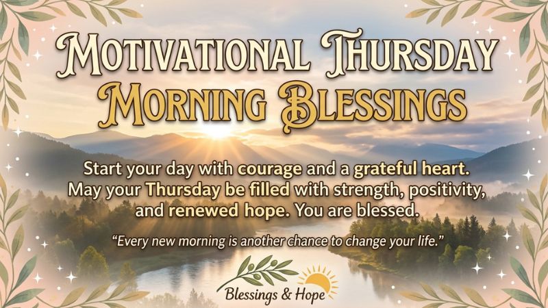 Motivational Thursday Morning Blessings