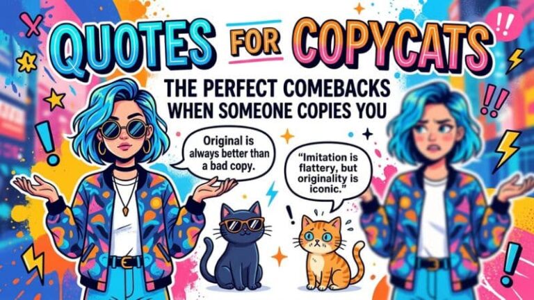 Quotes for Copycats: The Perfect Comebacks When Someone Copies You