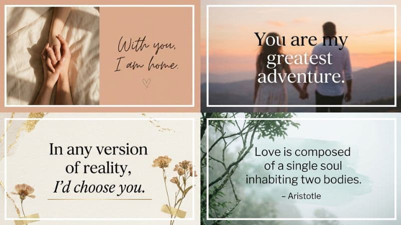 Short Aesthetic Love Quotes for Couples