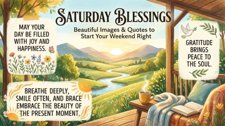 Saturday Blessings: Beautiful Images and Quotes to Start Your Weekend Right