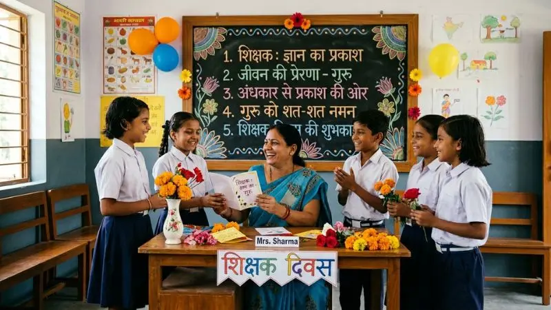 Simple And Short Teachers Day Quotes Hindi
