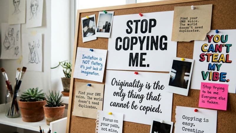 Stop Copying Me Quotes