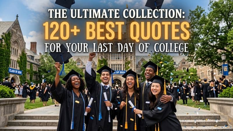 The Ultimate Collection: 120 + Best Quotes for Your Last Day of College