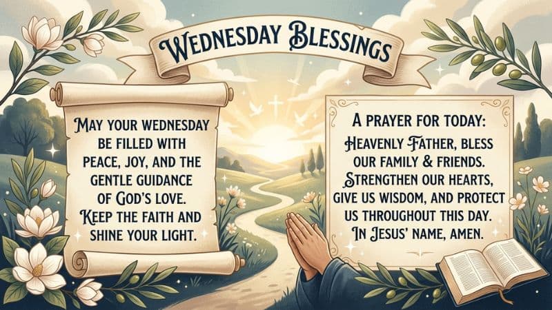 Wednesday Blessings Quotes and Prayers Images