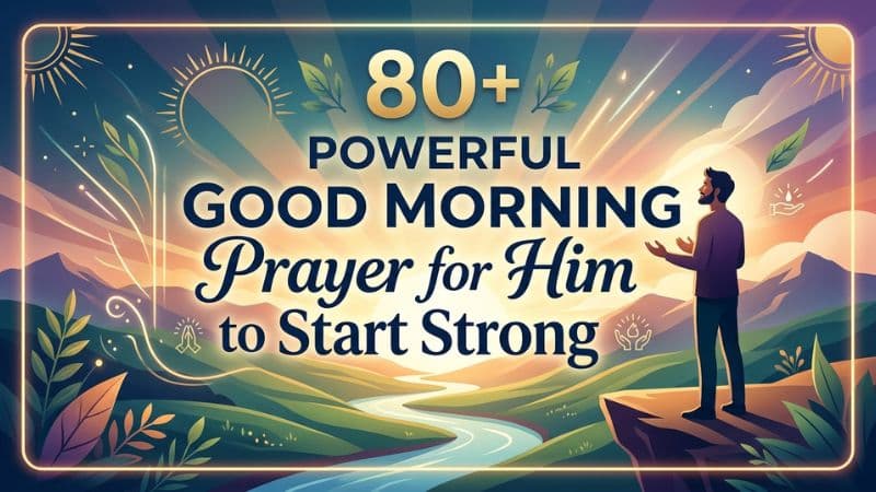 80 + Powerful Good Morning Prayer for Him to Start Strong