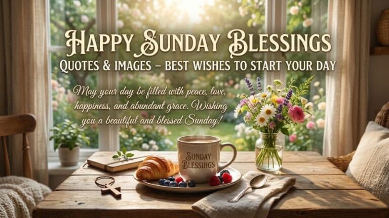 Happy Sunday Blessings Quotes & Images – Best Wishes to Start Your Day