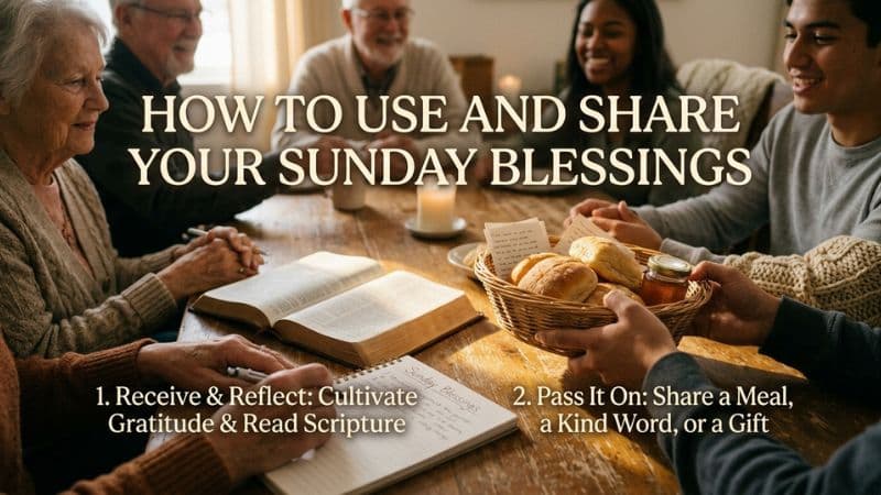 How to Use and Share Your Sunday Blessings