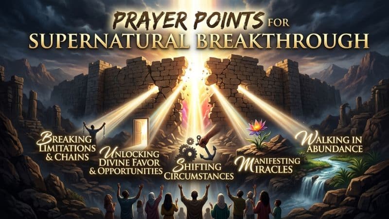 Prayer Points for Supernatural Breakthrough