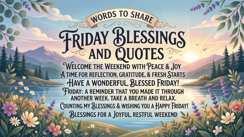 Words to Share: Friday Blessings and Quotes