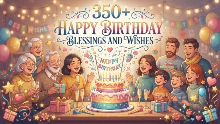350+Happy Birthday Blessings and Wishes for Loved Ones