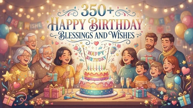 350+Happy Birthday Blessings and Wishes for Loved Ones
