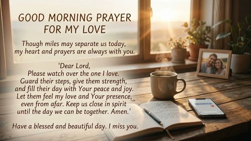 Good Morning Prayer for Long Distance Relationship